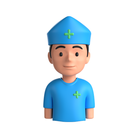 Male Nurse  3D Icon