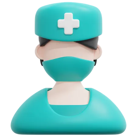 Male Nurse  3D Icon