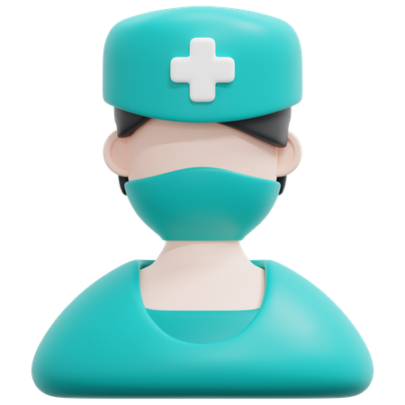 Male Nurse 3D Icon