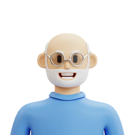 Male Oldman  3D Icon