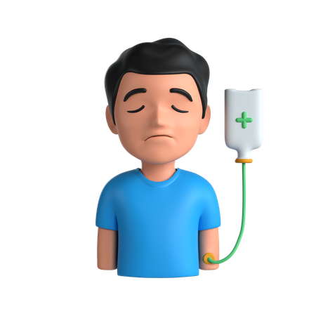 남성 환자  3D Icon