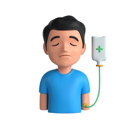 남성 환자  3D Icon