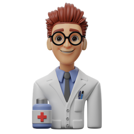 Male Pharmacist  3D Icon