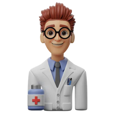 Male Pharmacist  3D Icon