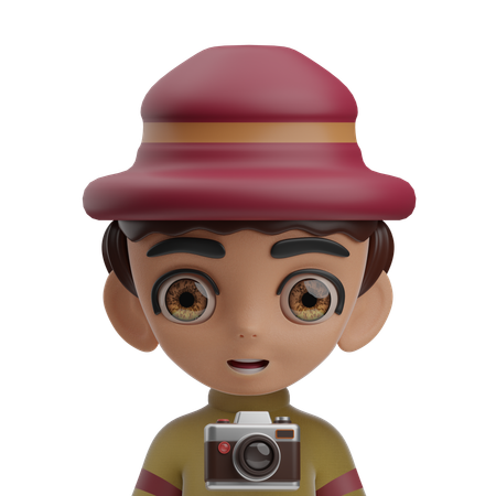 Male Photographer  3D Icon