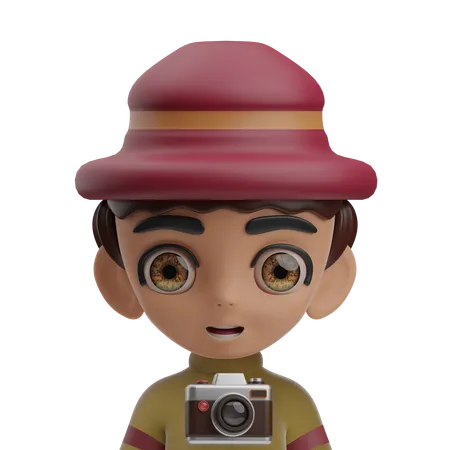 Male Photographer  3D Icon