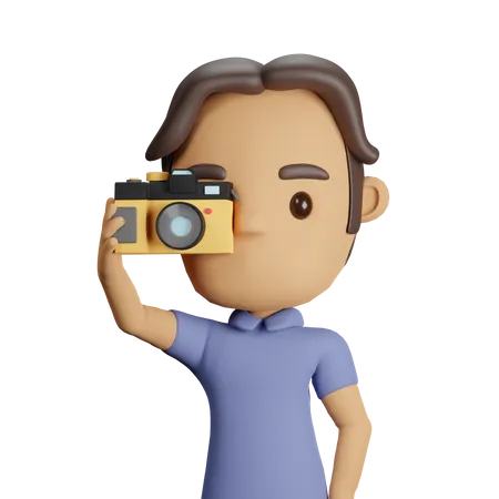 Male Photographer  3D Icon