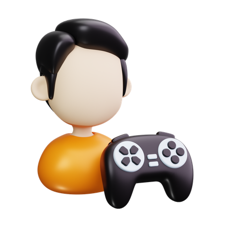 Male Player  3D Icon