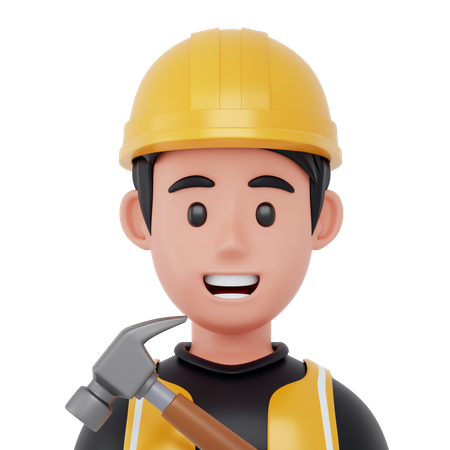 Male Plumber  3D Icon