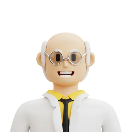 Male Professor  3D Icon