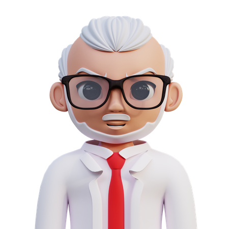 Male Professor  3D Icon