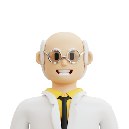 Male Professor  3D Icon