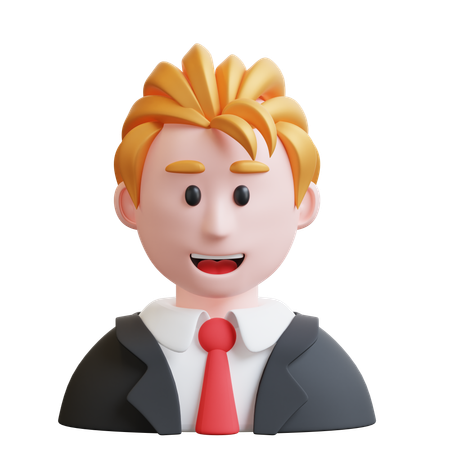 Male Receptionist  3D Icon