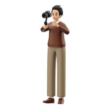 Male Recorder  3D Illustration