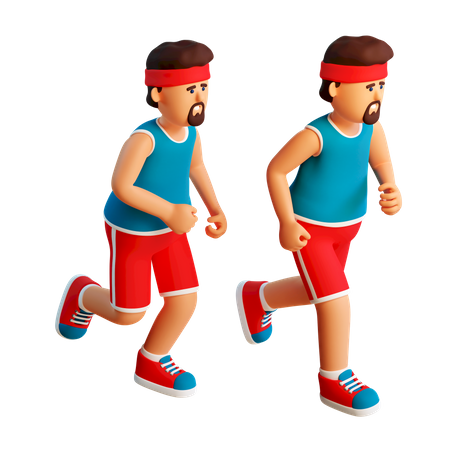 Male runner  3D Icon