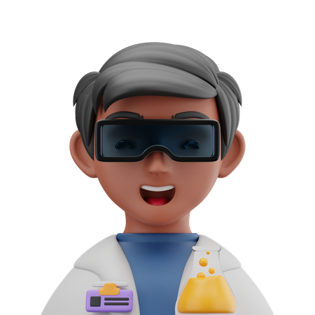 Male Scientist  3D Icon