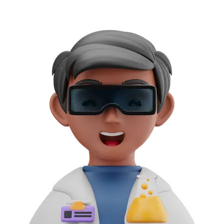 Male Scientist  3D Icon