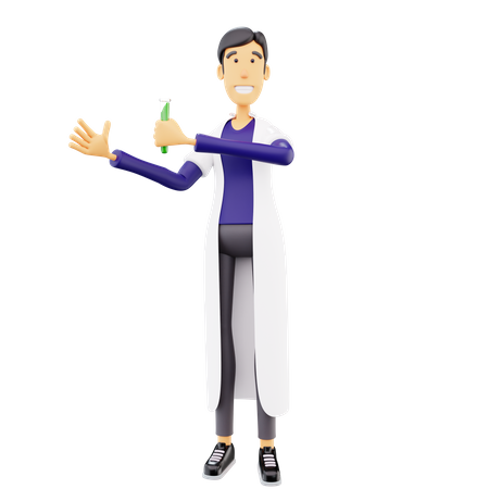 Male Scientist  3D Icon