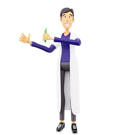 Male Scientist  3D Icon