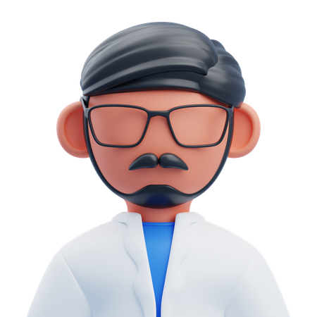 Male Scientist  3D Icon