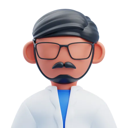 Male Scientist  3D Icon