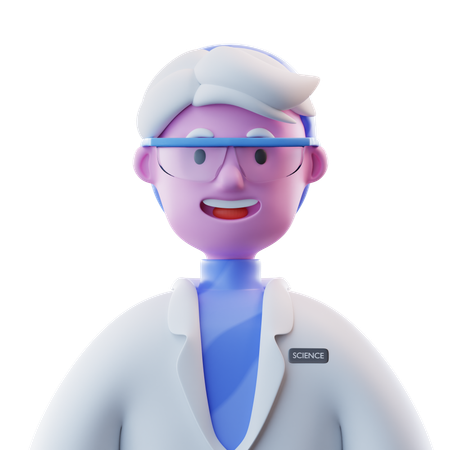 Male Scientist  3D Icon