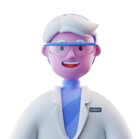 Male Scientist  3D Icon