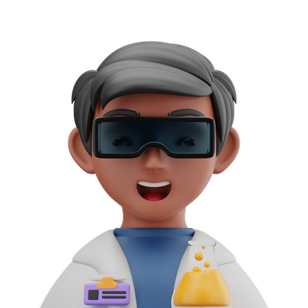 Male Scientist 3D Icon