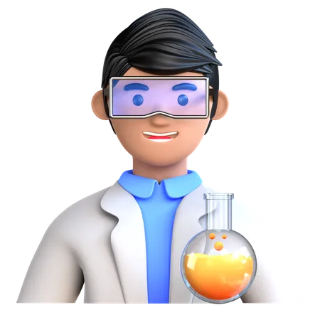 Male Scientist  3D Icon
