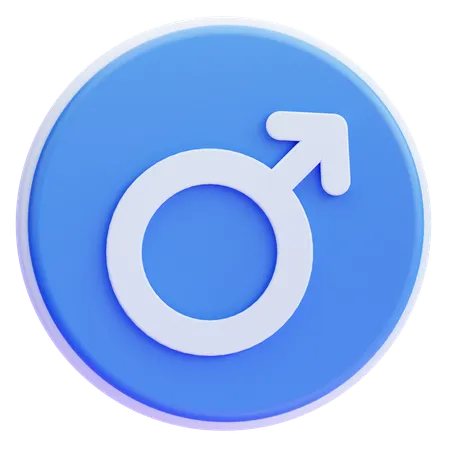 남성 표시  3D Icon