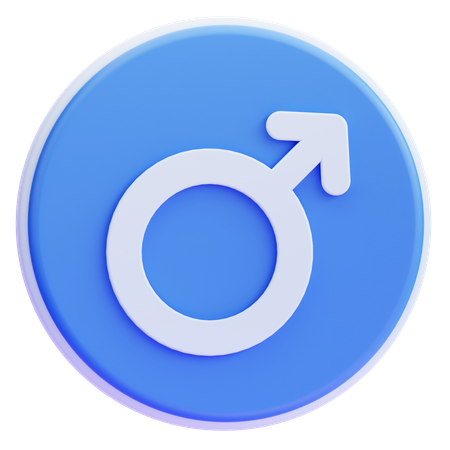 Male sign  3D Icon