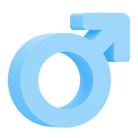 Male Sign  3D Illustration