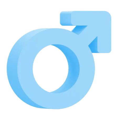 Male Sign  3D Illustration