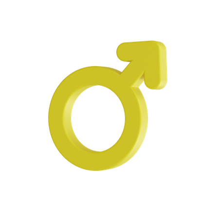 Male Sign 3D Icon
