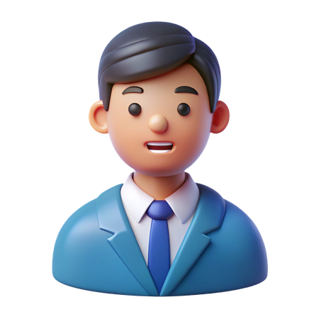 남성 화자 아바타  3D Icon