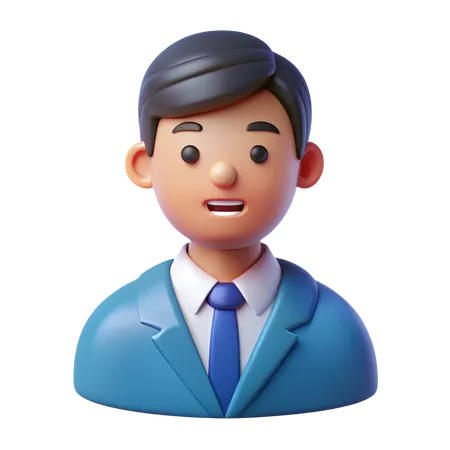 남성 화자 아바타  3D Icon
