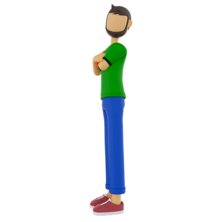 Male standing  3D Illustration