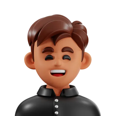 Male Student  3D Icon