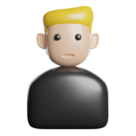 Male Student  3D Icon