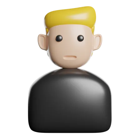 Male Student  3D Icon