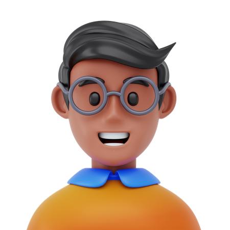 Male Student  3D Icon