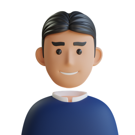 Male Student  3D Icon