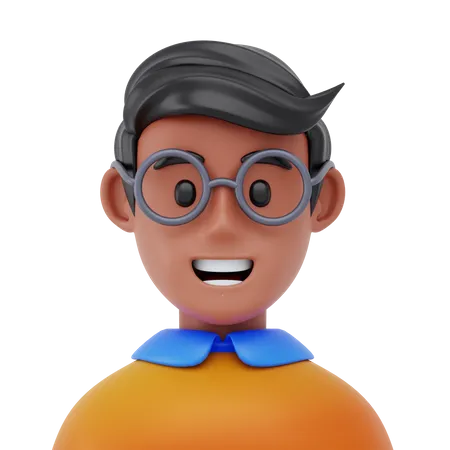 Male Student  3D Icon