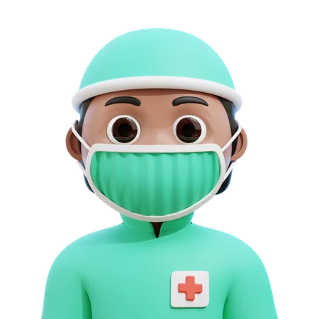 Male Surgeon  3D Icon