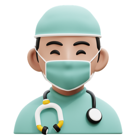 Male Surgeon  3D Icon