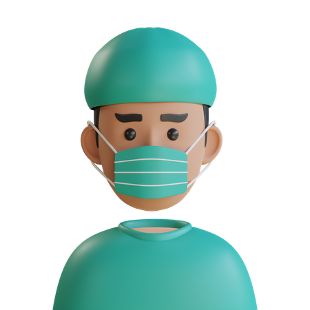 Male Surgeon  3D Icon