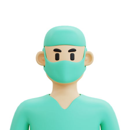 Male Surgeon  3D Icon