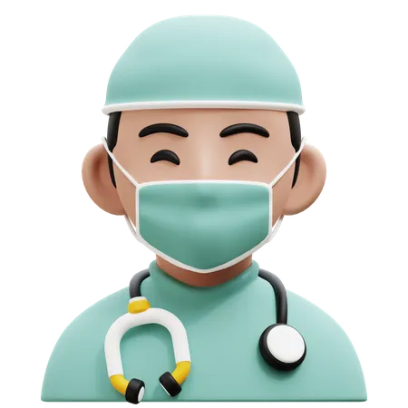 Male Surgeon 3D Icon