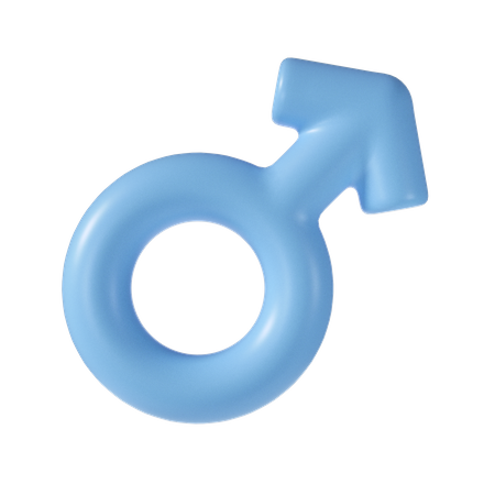 Male symbol  3D Illustration