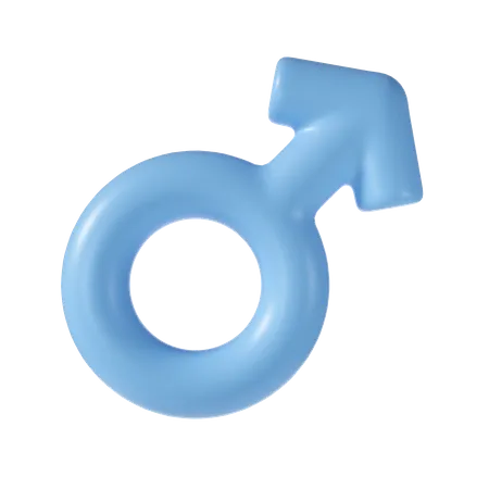 Male symbol  3D Illustration